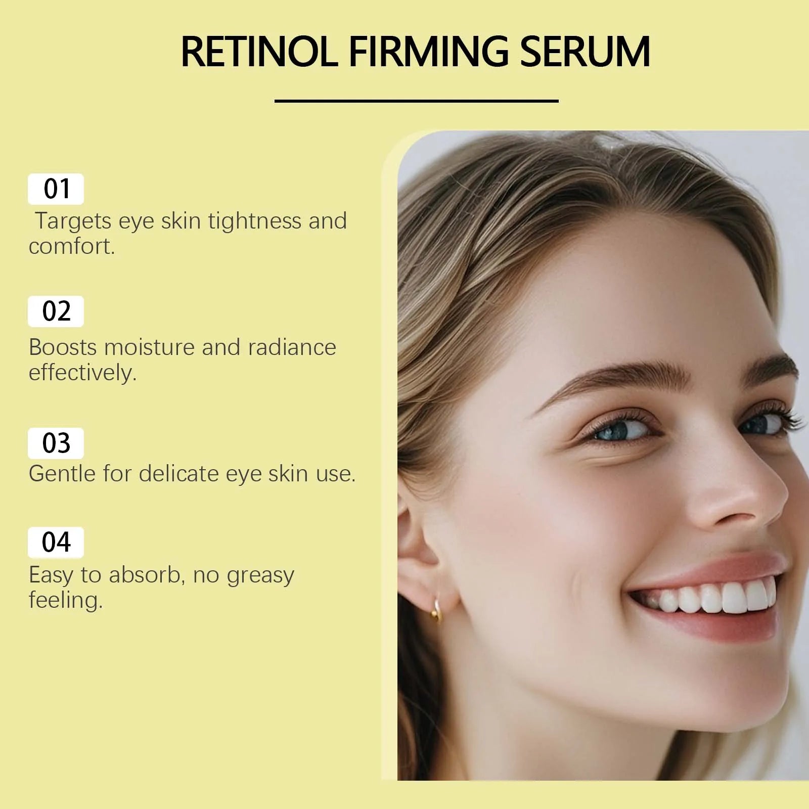 Anti-aging Retinol Moisturizing Essence Lighten Dark Circles Wrinkles Eye Cream Firming Brighten Skin Vitamin C Essence Oasis Select