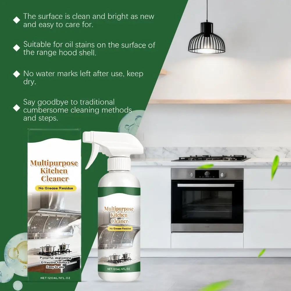 Heavy Oil Cleaner Kitchen Oil Stain Powerful Degreaser Oil Stains Remover Cleaning Grills Oven Home Cooktop Cleaning Spray Oasis Select
