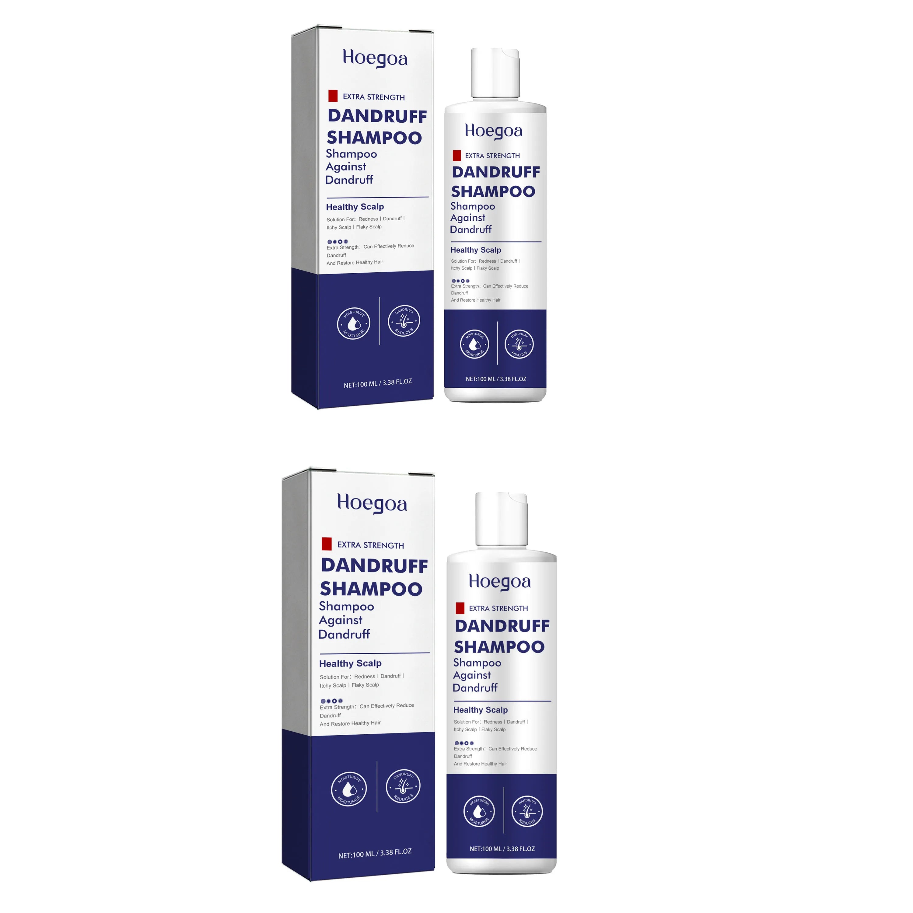 HOEGOA Deep Scalp Cleansing & Hair Thickening Shampoo Scalp Care Shampoo Oasis Select 2pcs