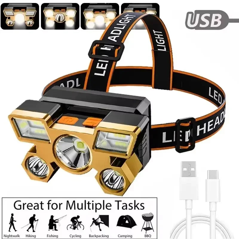 Led Headlamp Nitecore Camping Headlights Powerful Rechargeable Head Flashlight for Fishing Hunting Torch Hiking Front Lanterns Oasis Select