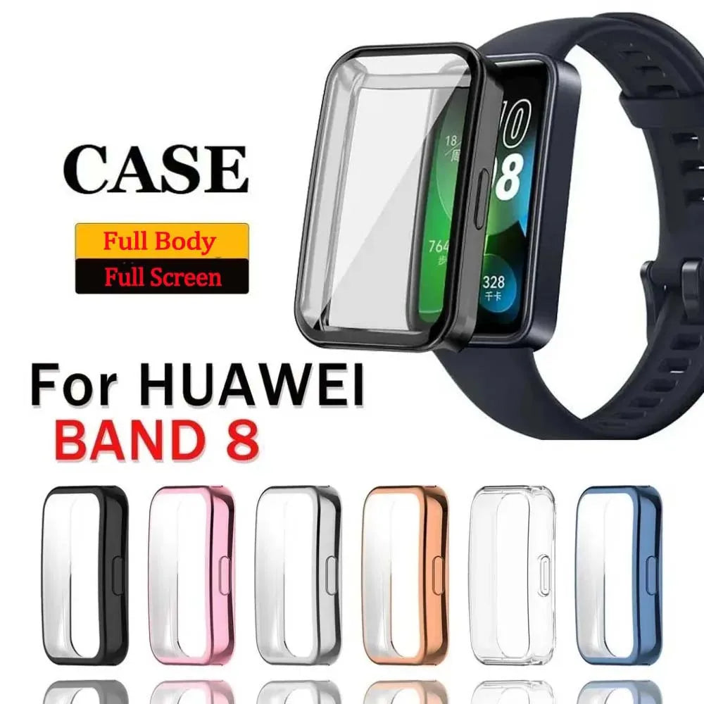TPU Case & Screen Protector for Huawei Band 8 / 9 / 10 Smartband Protective Case Oasis Select
