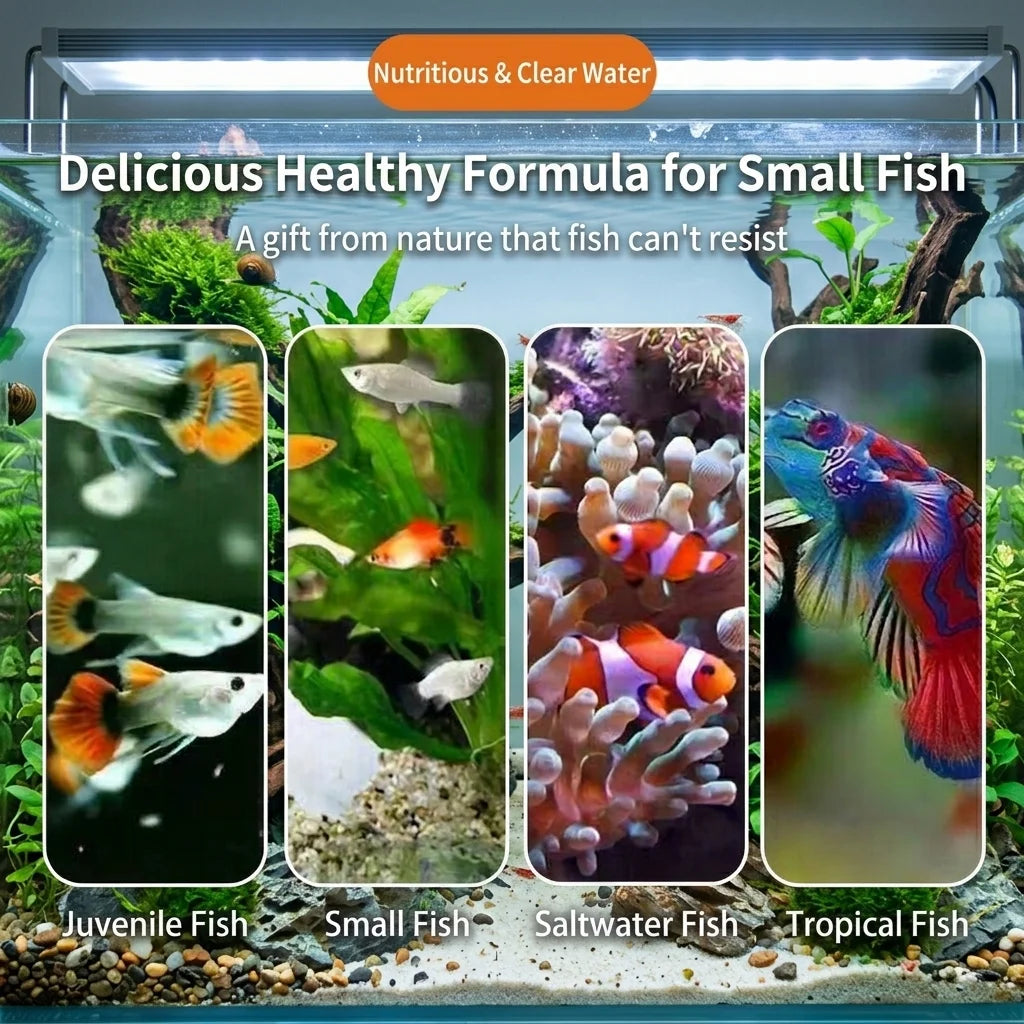 Aquarium Brine Shrimp Eggs Fish Food & Feeder Set Baby Fish Fry Feeding Dispenser Kit Fish Tank Accessories Artemia Cysts Helper Oasis Select