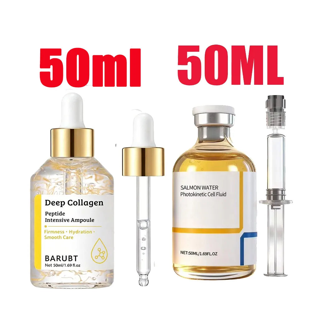 Korean Silk Collagen Essence Serum Deep Peptide Intensive Revitalizing Face Cream Anti-Wrinkle Firming Lifting Skin Care 40/50ml Oasis Select