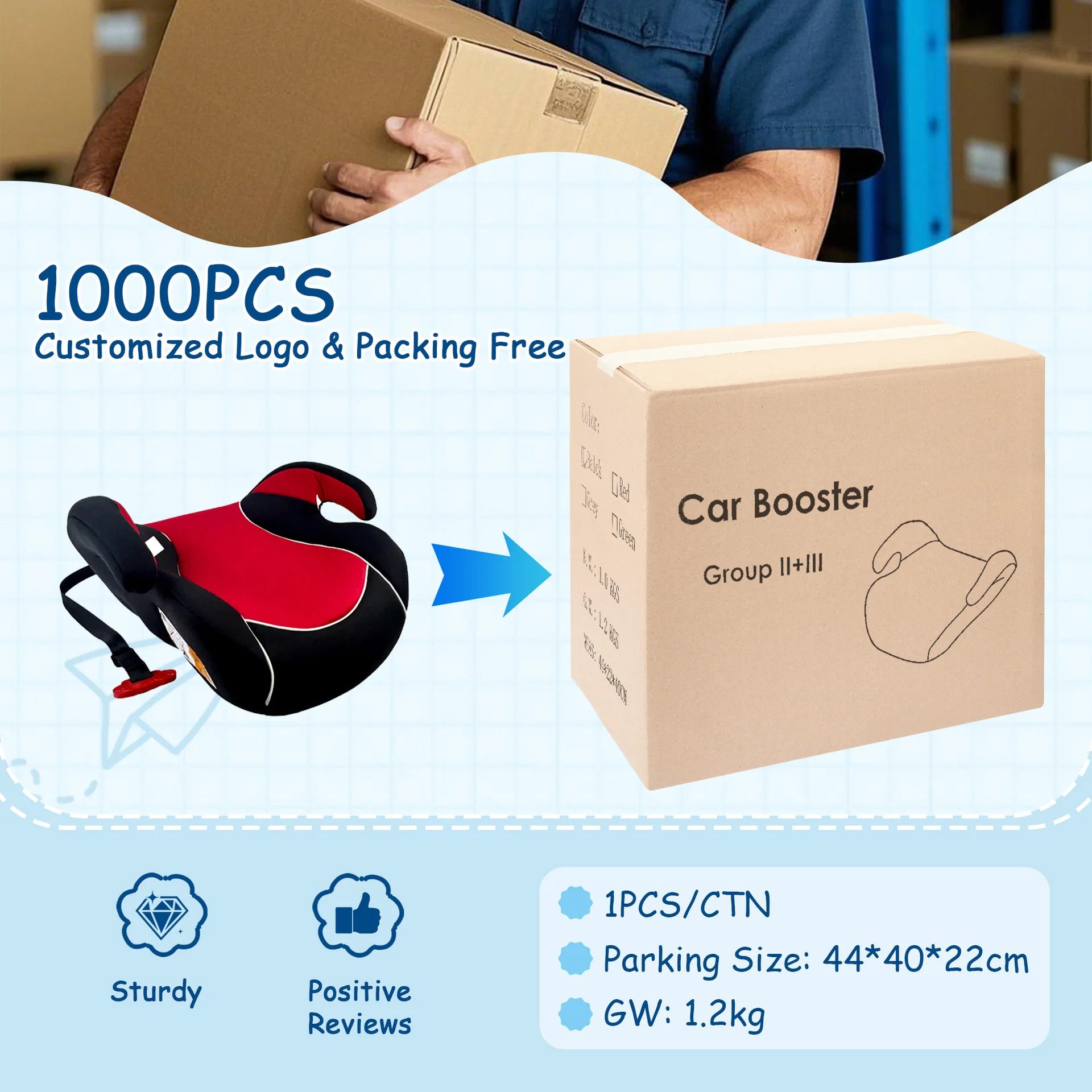 Portable height-adjustable seat cushion for children aged 3-12, car safety seat booster, and dining chair height pad Oasis Select
