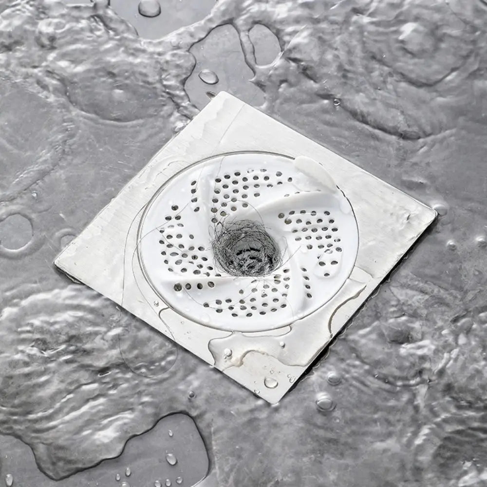 3pcs New Vortex Floor Drain Rotating Bug Proof Hair Collector Mesh Design Anti-Clogging Drain Cover Toilet Area Oasis Select