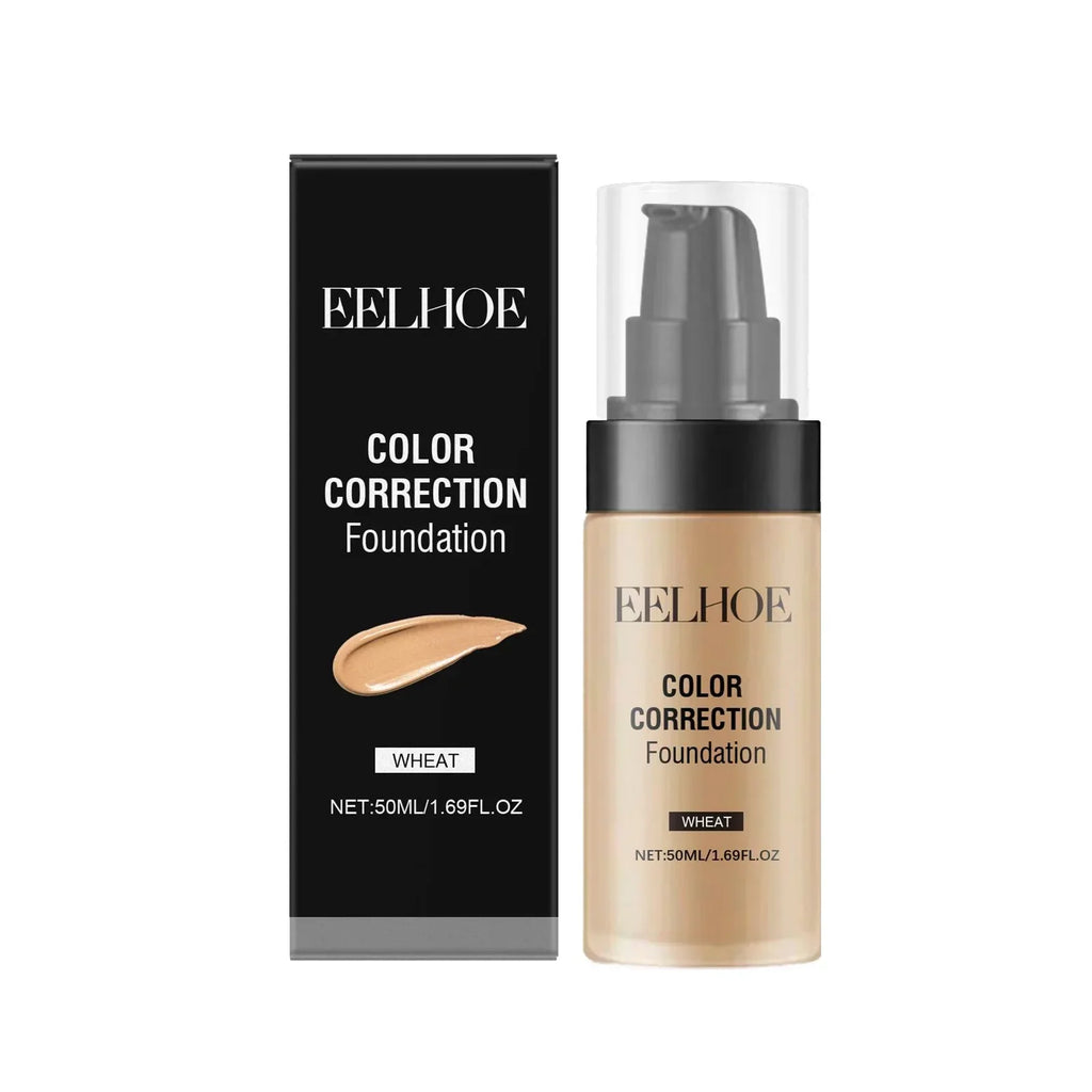 Eelhoe CC Cream Foundation 50ml – Matte Full Coverage BB Cream Liquid Foundation Oasis Select 1Pcs Wheat