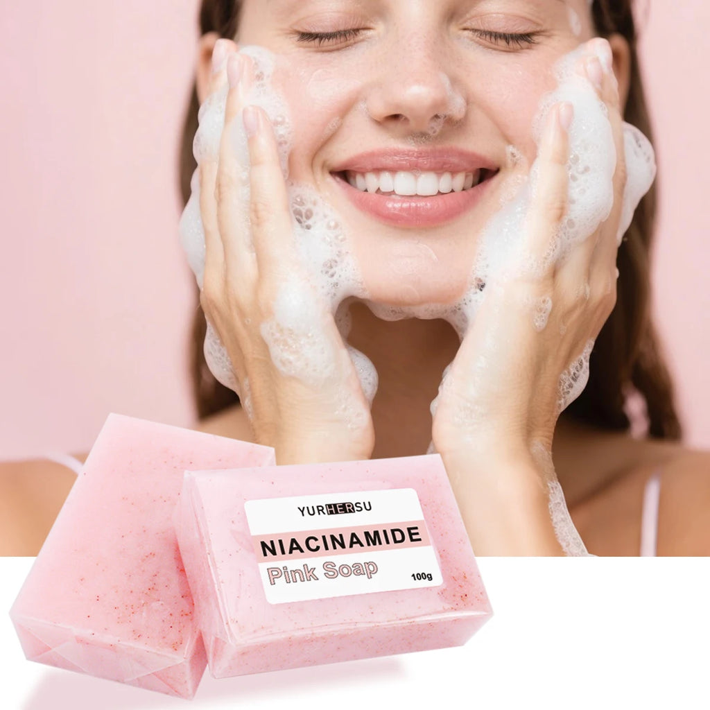 YURHERSU Niacinamide Brightening Soap – Dark Spot & Cleanse Brightening Soap Bar Oasis Select 1pcs 200g
