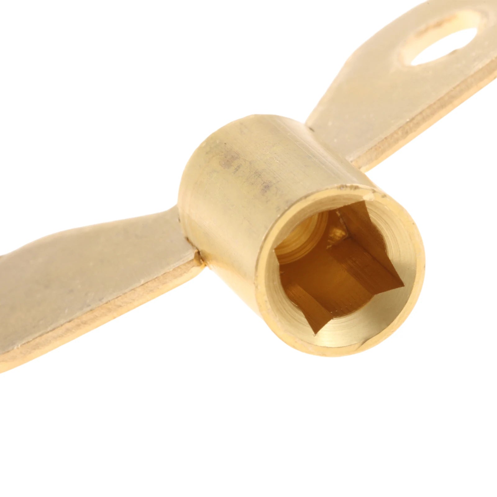 1Pc Brass Clock Type Faucet Key 7mm Square Spool Universal Water Tap Valve Switch Control Tool 32*48mm Oasis Select