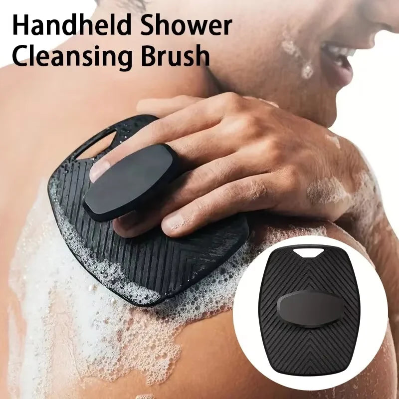 Soft Silicone Body Scrubber Handheld Shower Cleansing Brush Gentle Exfoliating Massage Kinds Skin Brush Portable Hair Baby Scrub Oasis Select