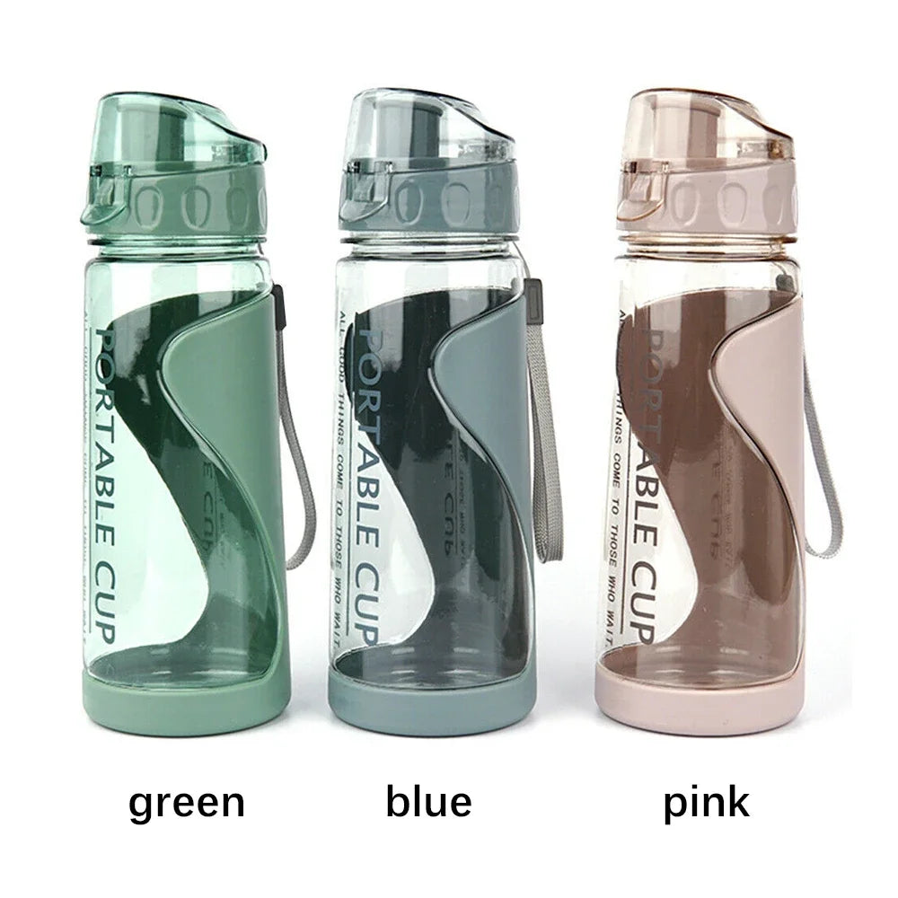500ml Portable Sports Water Bottle Plastic Outdoor Gym Travel Drinks Mugs Clear Leakproof Drinking Bottle Water Bottles Oasis Select