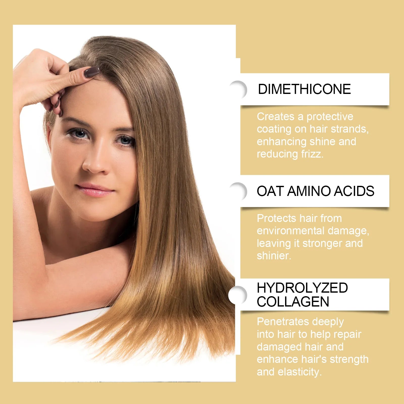 Keratin Hair Straightening Cream Hair Repair Smooth Shiny Anti Break Split End Nourishing Hair Mask For Dry Damaged Frizzy Hair Oasis Select
