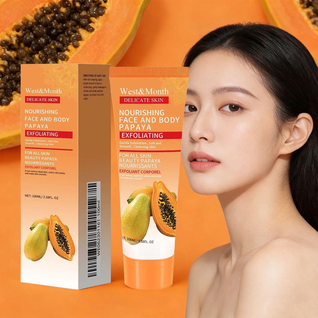 Papaya Exfoliating Gel – Brightening Face & Body Scrub