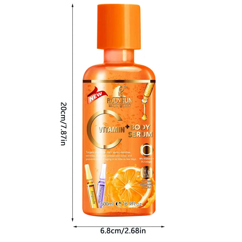 ROUSHUN Vitamin C Body Serum 500ml – Hydrating & Brightening
