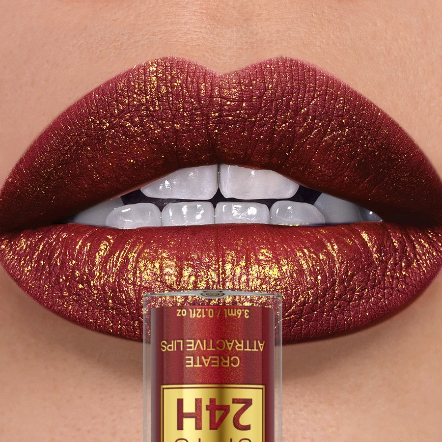 KAFURUX Glitter Metallic Lip Gloss – 14 Colors Long-Lasting