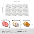 Silicone Pastry Baking Mold 4/12 Cavity Food Grade Non-Stick Reusable Mould for Pecan Nut Chocolate Dessert Making Oasis Select A3