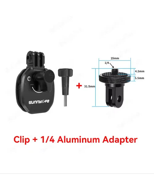 Motorcycle Windshield Mount Clamp for GoPro, DJI & Insta360