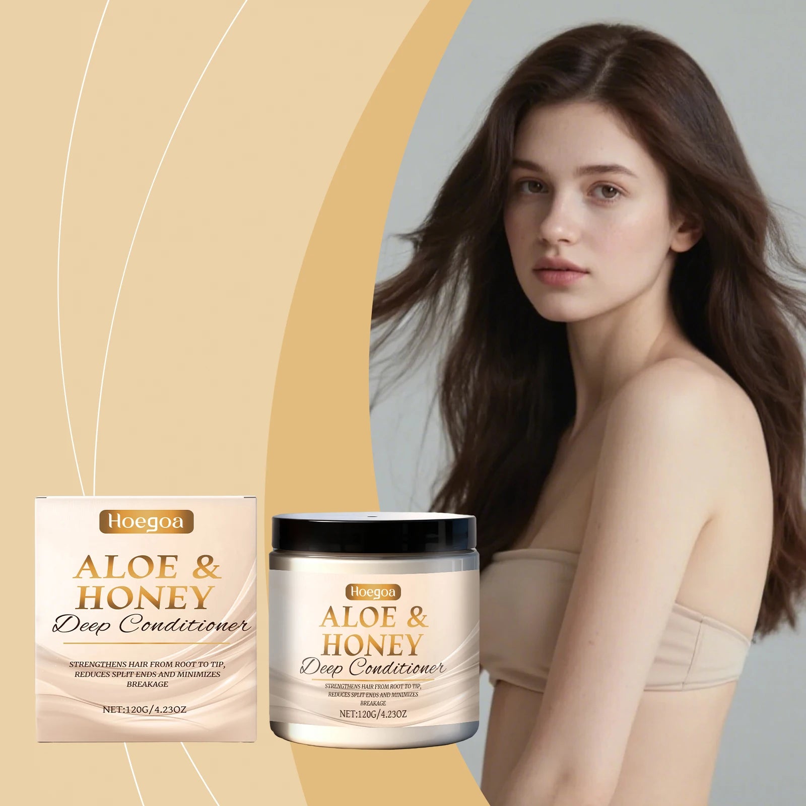 Honey Conditioner Moisturizing and Shiny Hair Volumizing Hair Care Smooth and Nourishing Long-Lasting Fragrance Conditioner Oasis Select