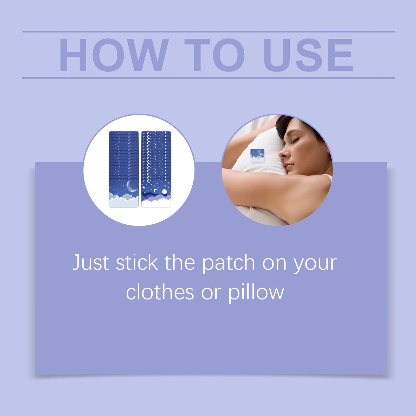 Woodsleep Lavender Sleep Care Patch Relieve Stress Anxiety Reduce Insomnia Nighttime Asleep Plaster Herbal Sleeping Aid Stickers Oasis Select