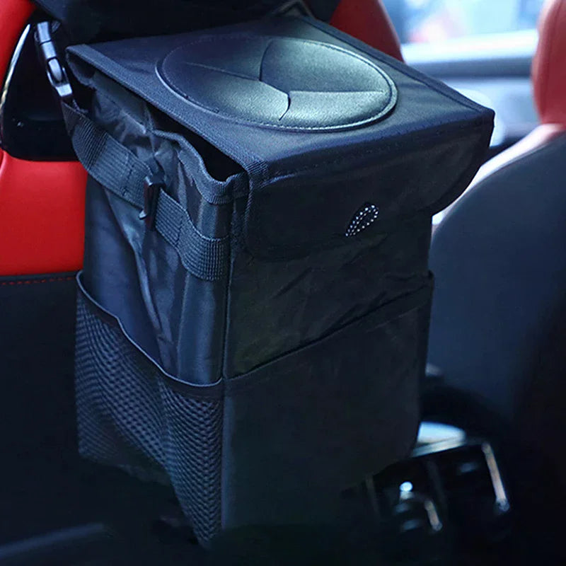 Portable Foldable Car Trash Can Waterproof Hanging Car Garbage Bin Multifunctional Car Interior Storage Container Oasis Select