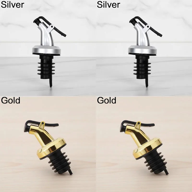 1/2/3/4pcs Oil Vinegar Bottle Stopper Leak-Proof Oil And Vinegar Dispenser Pour Spouts Multifunctional Suitable For Most Bottles Oasis Select 4pcs mix