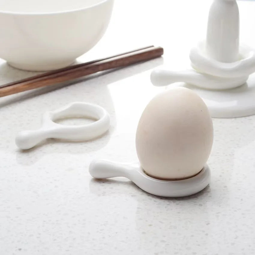 6pcs Set Ceramic Chopstick Holders Kitchenware with Spoon Rest Chopstick Egg Stand for Dining Table Decoration Home Ornament Oasis Select