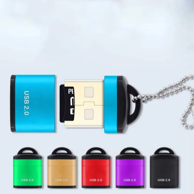 1/2/3pcs Mini High Speed USB 2.0 Card Reader SD Memory Card Adapter For PC Computer Laptop Notebook Car Micro SD Card Reader Oasis Select