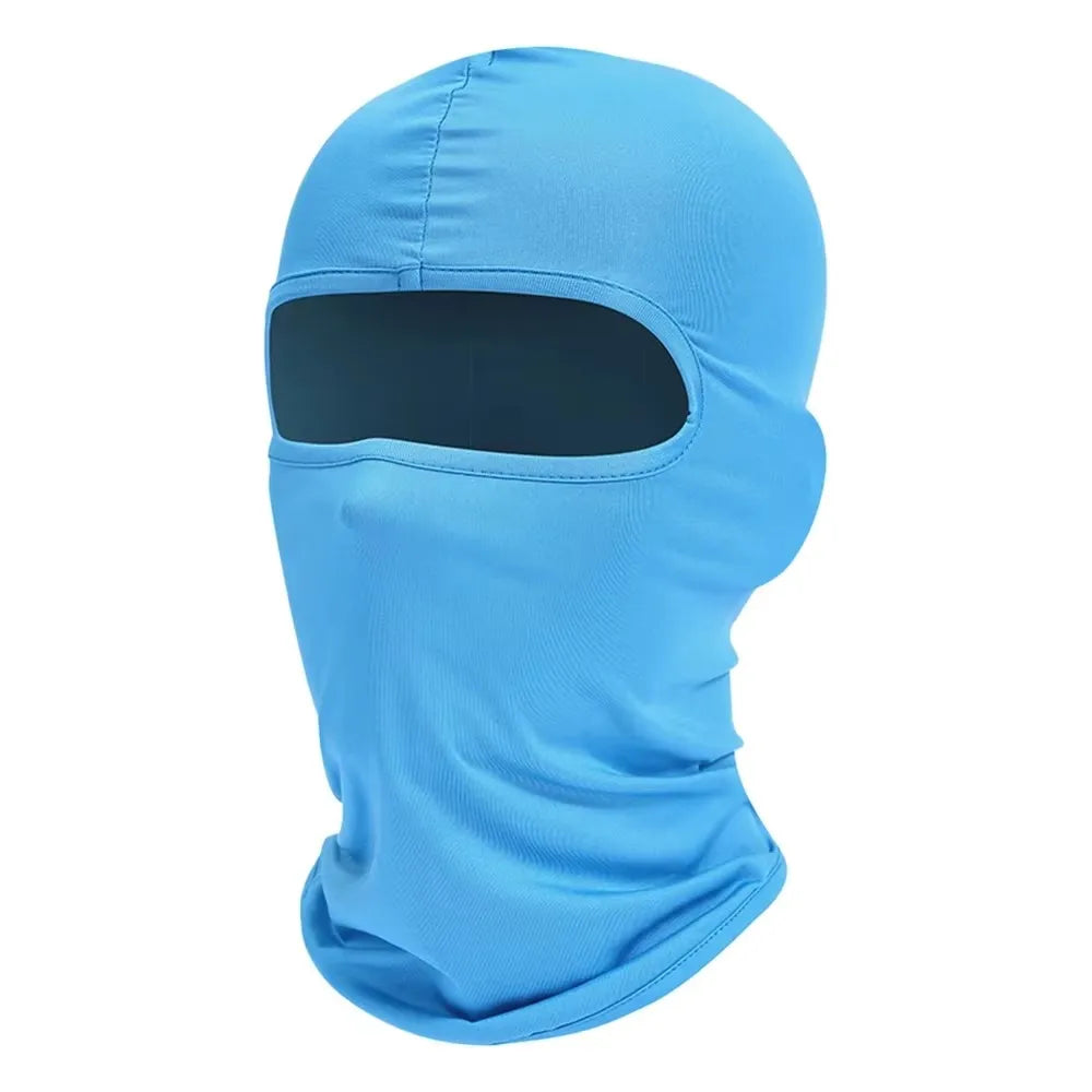 1/2pcs Men's Cycling Cap Balaclava Full Face Ski Mask Hood Hiking Camping Hunting Tactical Airsoft Cap Bike Hats Neck Gaiter Oasis Select 1pcs-blue