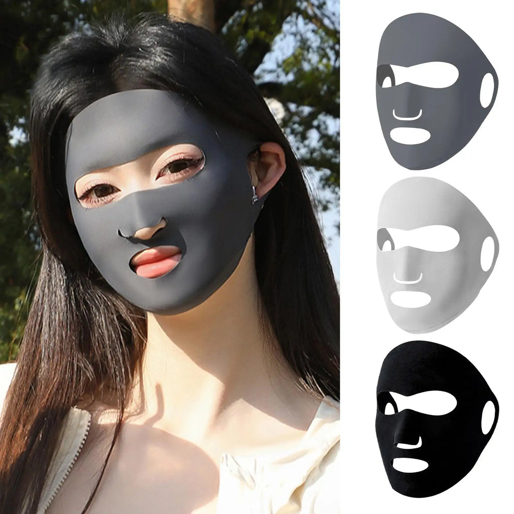 Full-face Sun Mask UV Protection Mask Ice Silk Sunscreen Mask Breathable Lightweight Cycling Face Mask Anti-UV Face mask Oasis Select