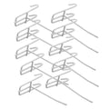 10-Pack Metal Mesh Panel Hooks | Reusable Grid Storage Hooks