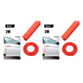 1/2/3pcs Door Anti-Collision Strip Car Door Border Scratching Anti-Collision Hood Protection Strip Door For General Purpose Oasis Select 2pcs Red-2m