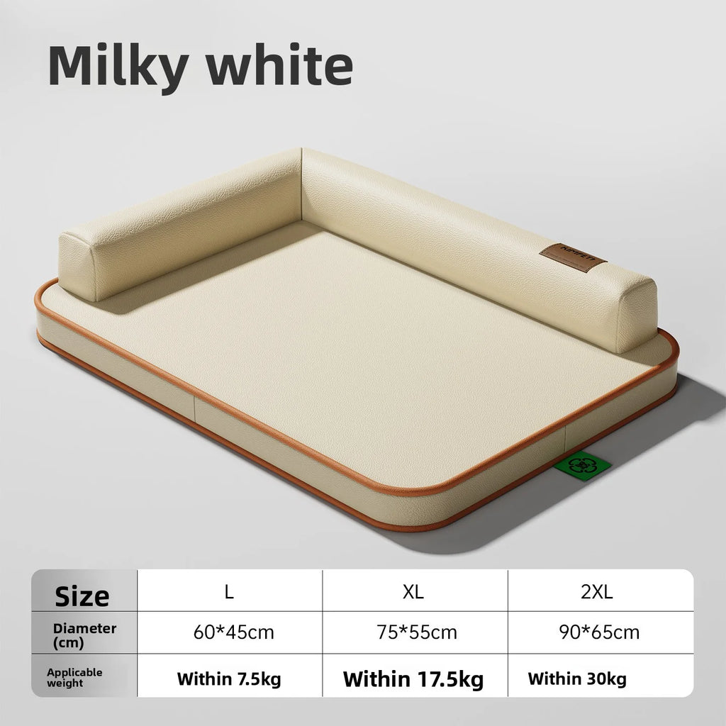 Dog mat suitable for all seasons, medium-sized and large waterproof and tear resistant dog bed, summer removable and washable do Oasis Select off-white XXL