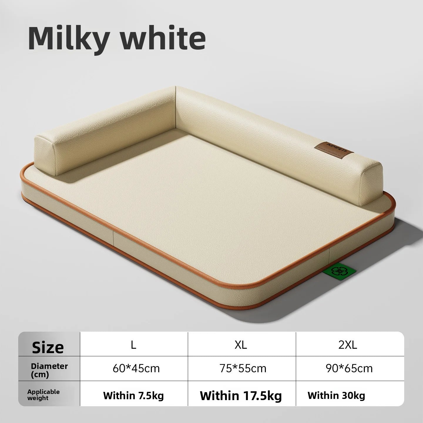 Dog mat suitable for all seasons, medium-sized and large waterproof and tear resistant dog bed, summer removable and washable do Oasis Select off-white XXL