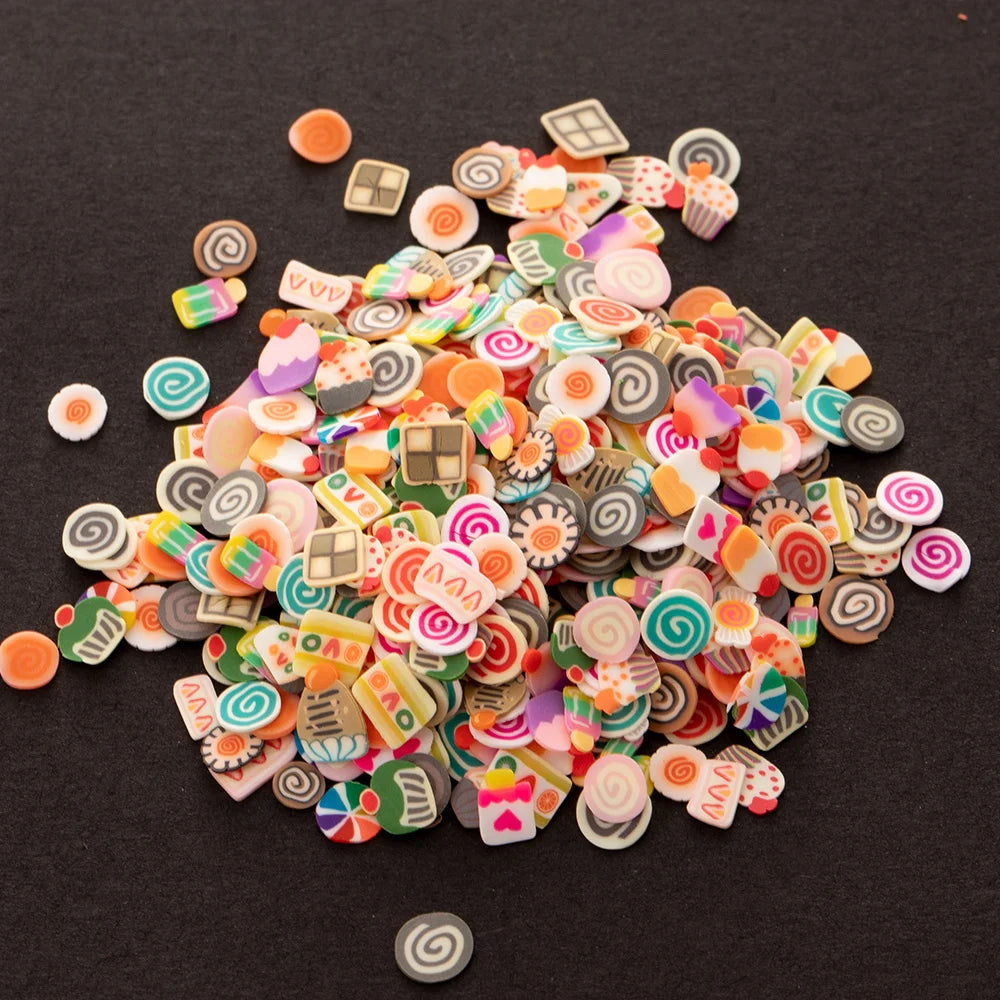 1000Pcs Polymer Clay Fruit Slices Charms For DIY Kawaii Epoxy Resin Silicone Molds Jewelry Nail Art Decor Material Accessories Oasis Select Cake