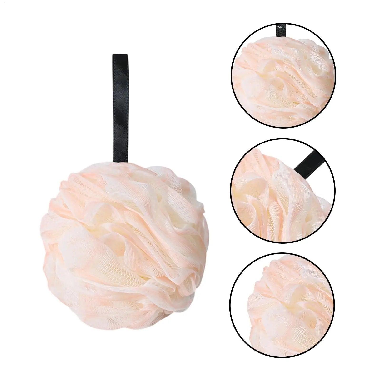 Bath Ball Rich Bubble Bath Towel Scrubber Body Cleaning Mesh Shower Wash Sponge Bathroom Shower Mesh Sponge Accessories Oasis Select