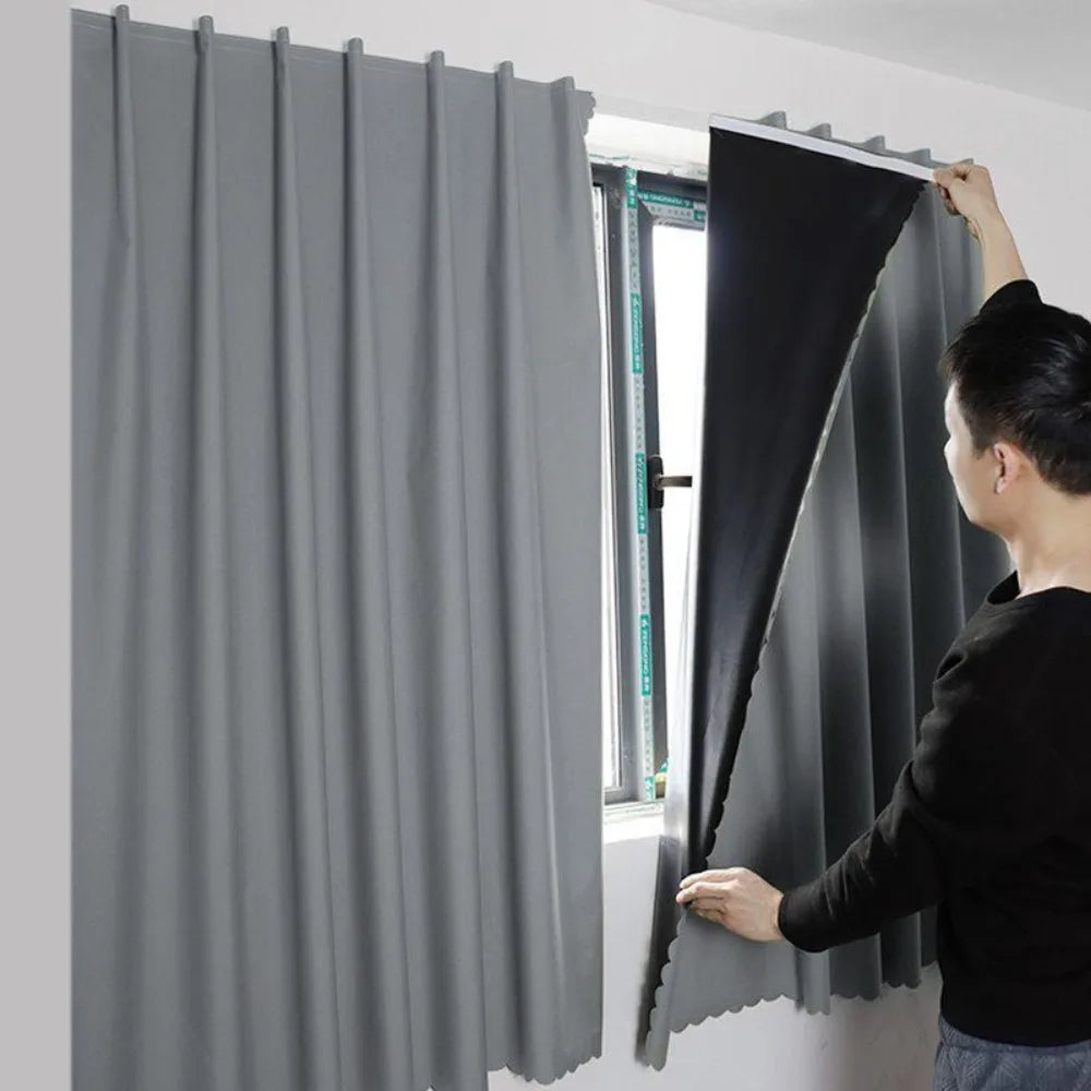 Self-Adhesive Blackout Curtains | No-Drill Privacy Panel