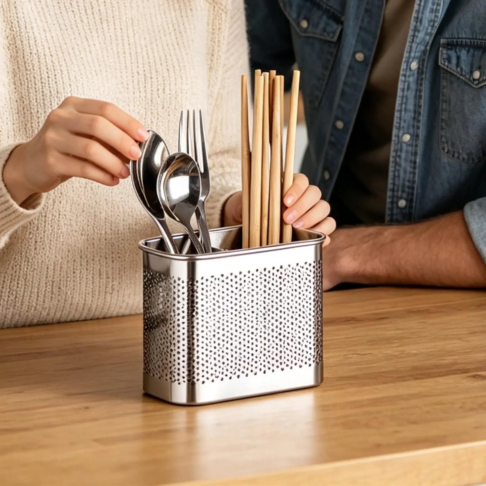 Metal Utensil Holder Portable Drying Metal Holder with Hook Utensil Drying Rack for Kitchen Sinks Counter Home House Indoor Oasis Select