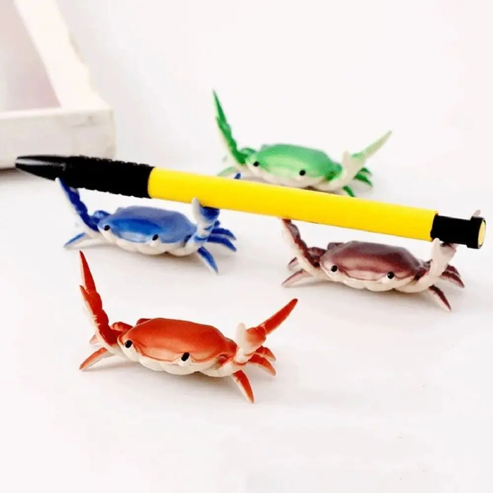 New Japanese Creative Cute Crab Pen Holder Weightlifting Crabs Penholder Bracket Storage Rack Gift Stationery Supplies Oasis Select