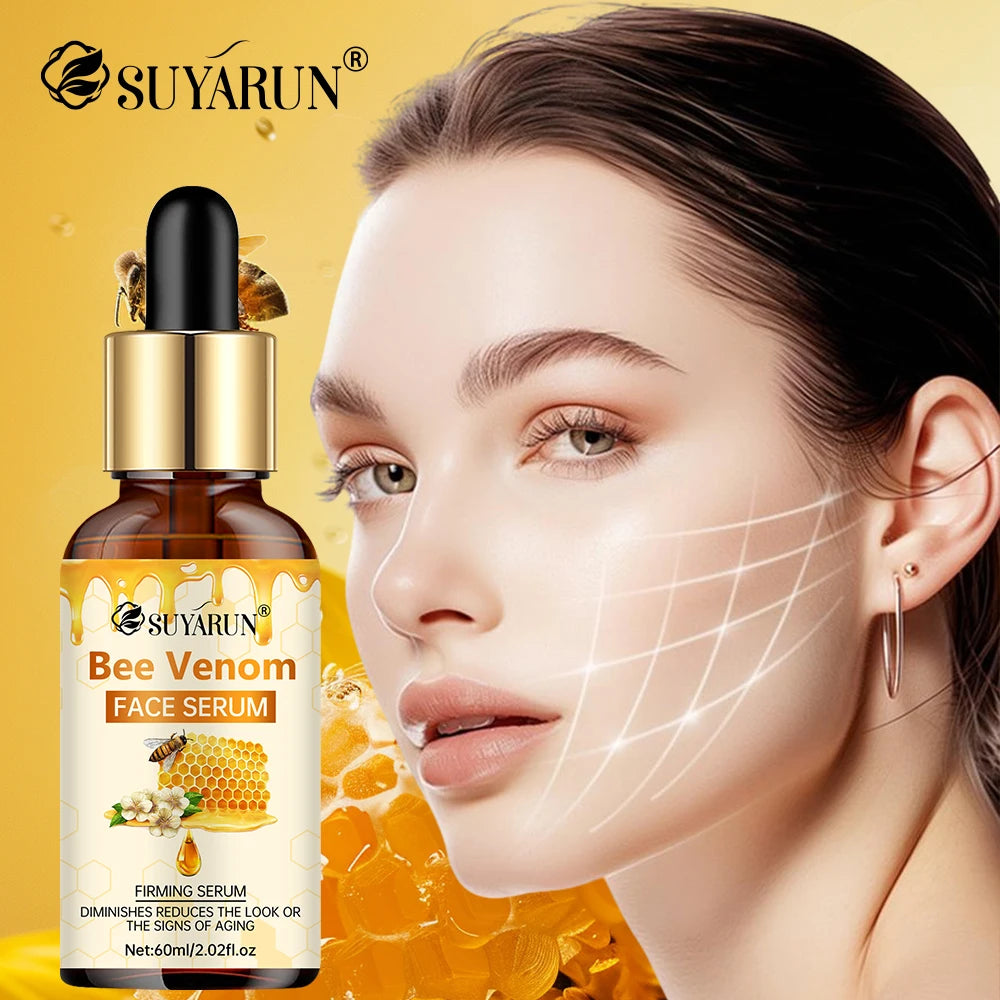 SUYARUN Bee Venom Facial Serum - Anti-Aging Firming Essence for Wrinkle Reduction & Youthful Glow. Oasis Select