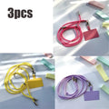 1/4pcs Crossbody Lanyard Necklace Strap Universal Mobile Phone Lanyard Long Adjustment Phone With Clip Safety Anti-Lost Lanyard Oasis Select 3pcs mix