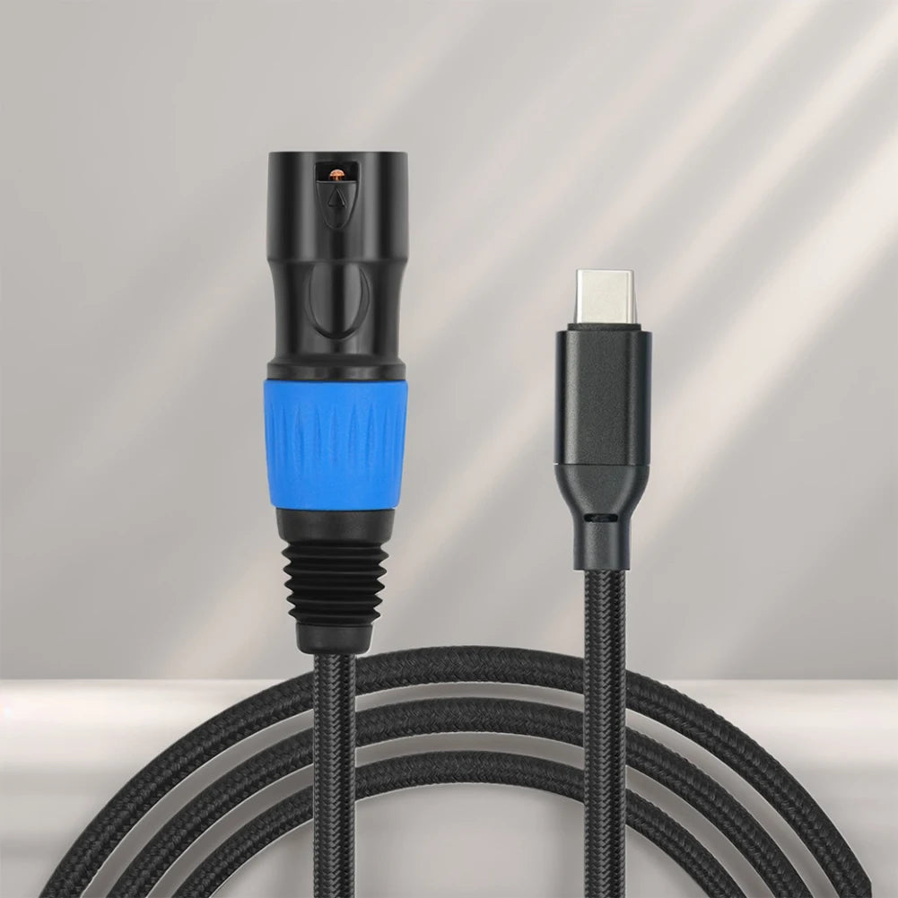 USB-C to XLR Male Cable | 24Bit/96kHz DAC, Plug & Play Audio Adapter Cable Oasis Select