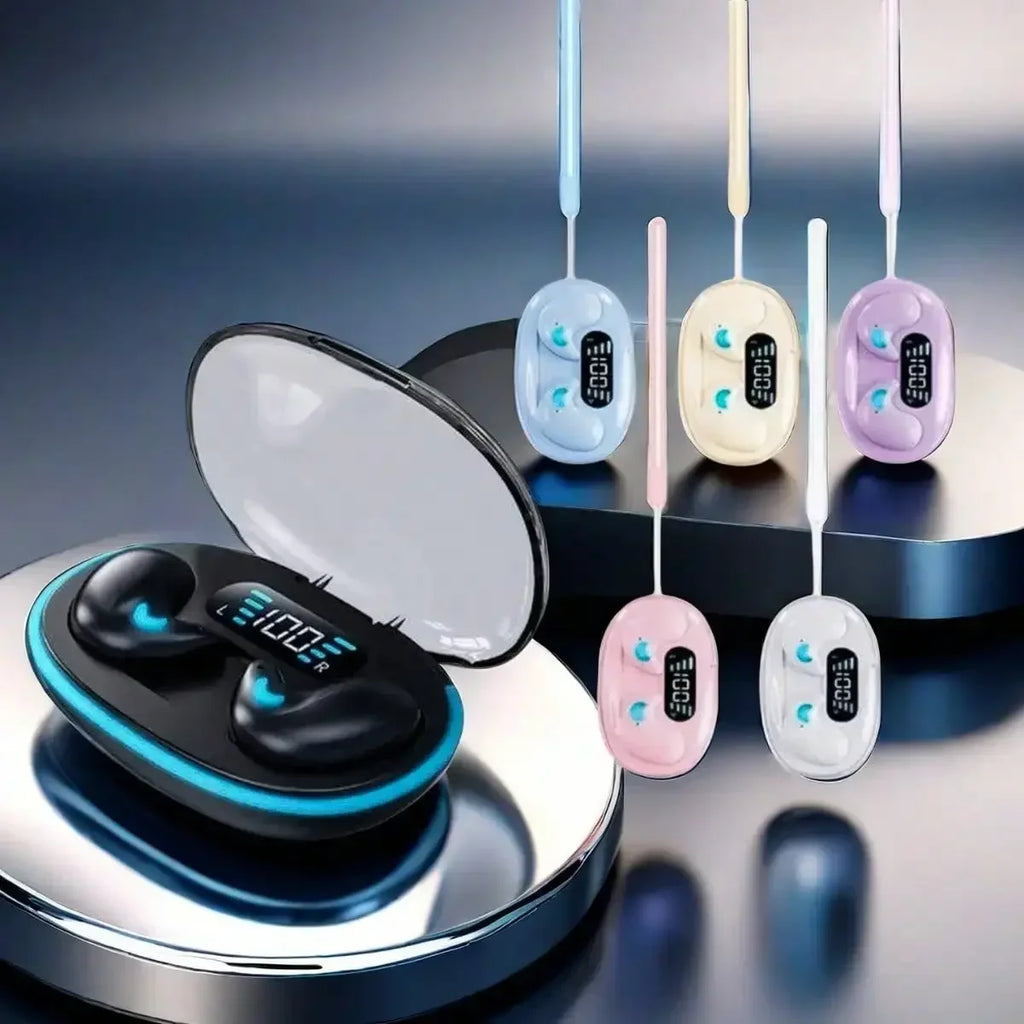 X55Pro Sleeping Bluetooth Earbuds Wireless Bluetooth Earphones Waterproof Hi-Fi Stereo Earpods with Mic Fro all smartphone Oasis Select