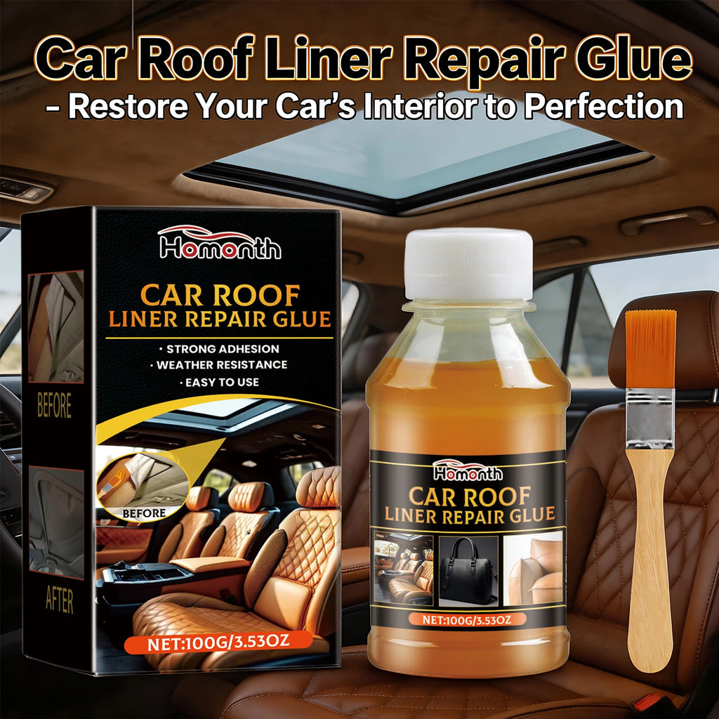 Car Roof Liner Adhesive Car Roof Fabric Glue Auto Front Rear Window Edge Sealing Strips Waterproof Dustproof Protector Oasis Select