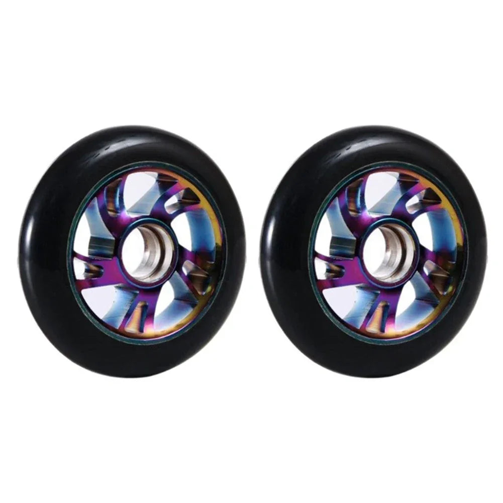 High Rebound Scooter Wheels For Parks Accessory Lightweight Scooter Wheels Black Golden 7 Colours 120mm Scooter Wheels Oasis Select Seven colors