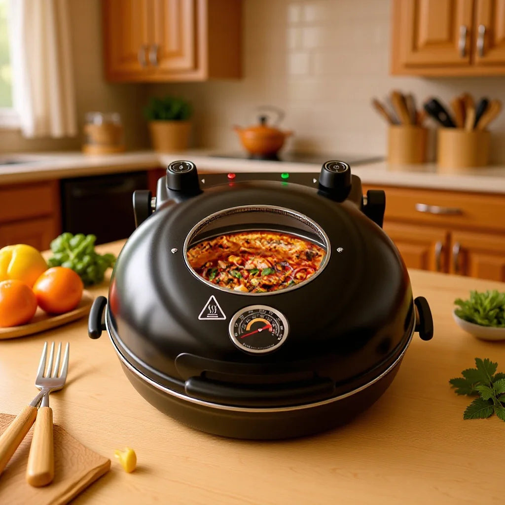 2026 new pizza machine heating electric baking pan household pizza oven grilling machine oven Oasis Select UK
