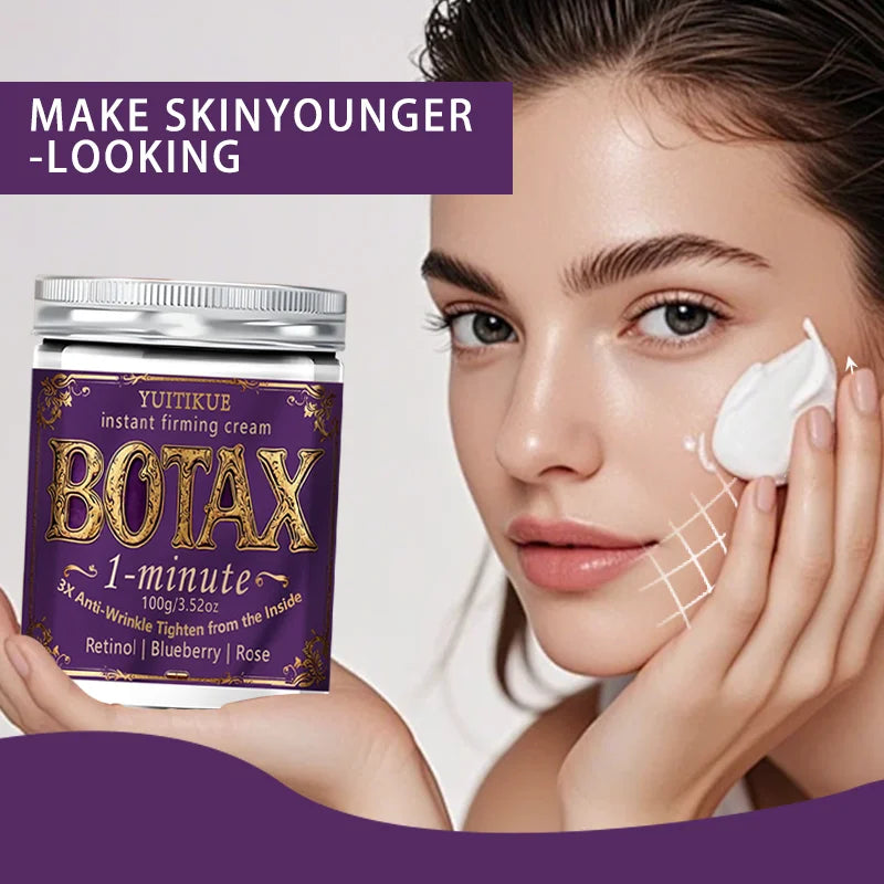 1-Minute Instant Firming Face Cream with Retinol, Blueberry & Rose | BOTAX Effect for Lifting & Smoothing, 100g Oasis Select