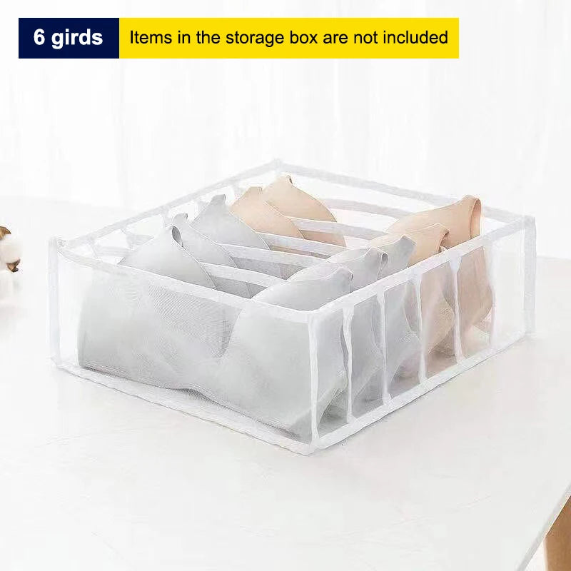 Mesh Drawer Organizer – 6/7/11 Grid Sock & Lingerie Storage