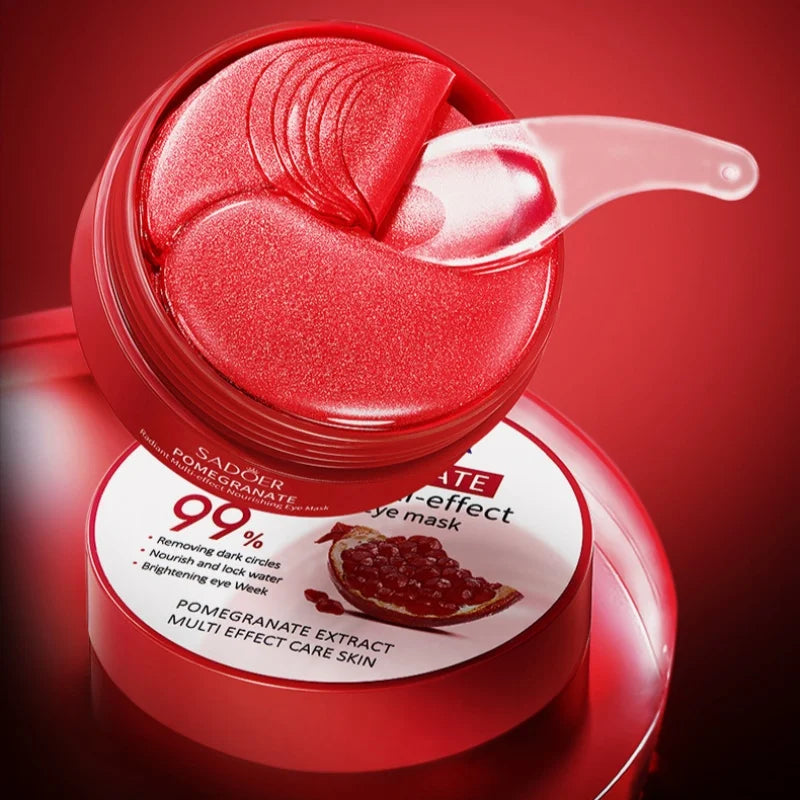 Red Pomegranate Nourishing Eye Mask – Moisturizing & Brightening Under Eye Mask Oasis Select