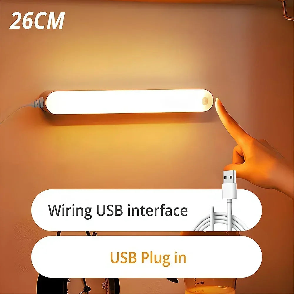 USB Rechargeable LED Night Light – Motion & Touch Sensor Lamp