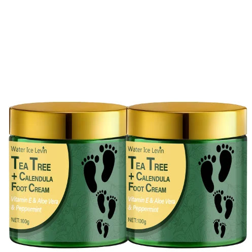 Tea Tree & Calendula Foot Cream – Vitamin E & Aloe Vera 100g Foot Cream Oasis Select green 100g