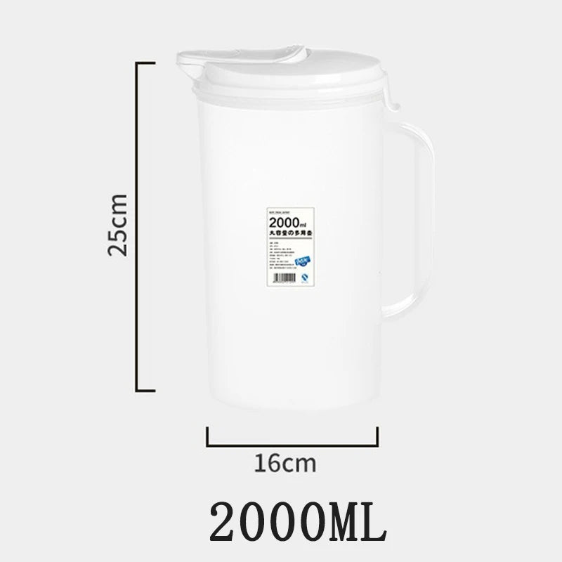 Large Capacity Juice Pitcher & Cold Water Jug – 2200ml PP Beverage Pitcher Oasis Select 2L